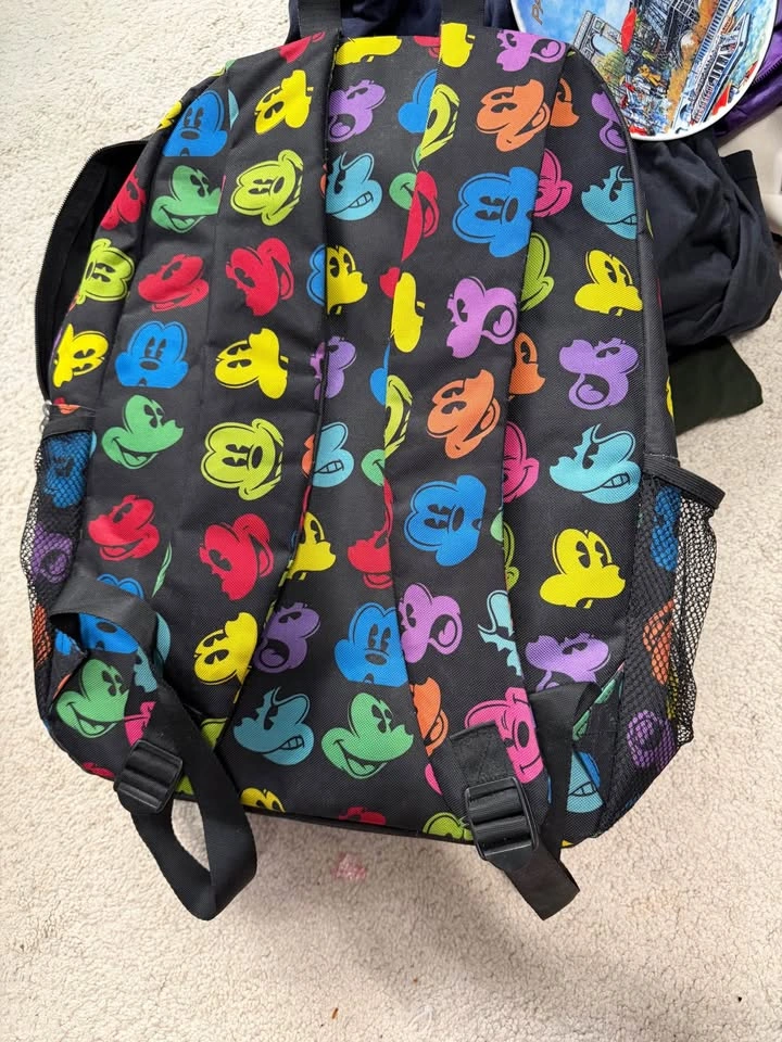 Official Walt Disney World Neon Mickey Mouse Print Backpack - photo 4