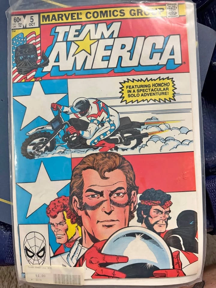 Vintage 1982 Marvel Comics: Team America #5