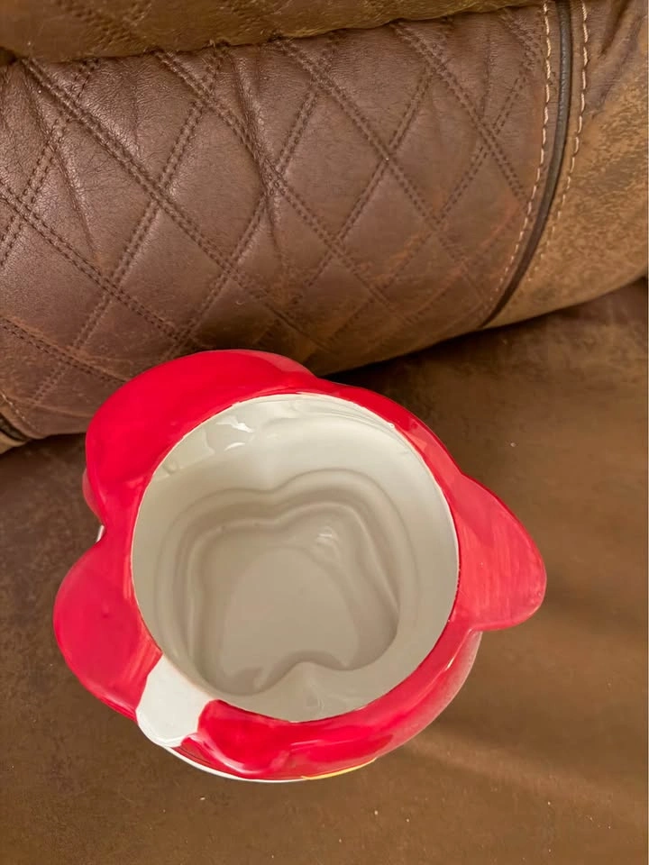 Vintage Waving Santa Claus Ceramic Cookie Jar with Airtight Seal - photo 3