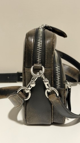 Coach Dakota Crossbody Bag In Loved leather Black Silver Hardwar - photo 4