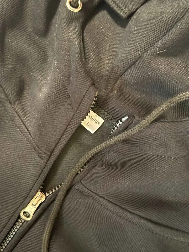 Size L – Brand New Black Half-Zip Utility Hoodie – Asking $15 image indicator(2)