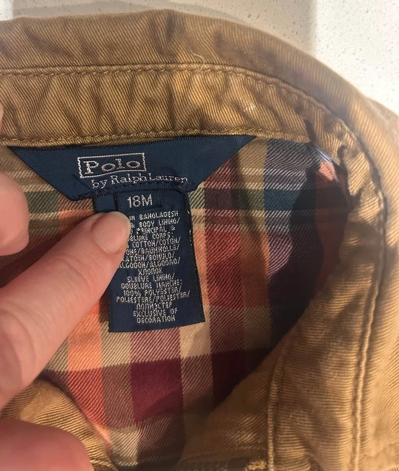 Polo Ralph Lauren The Bayport Cotton Poplin Jacket size 18 month - photo 4