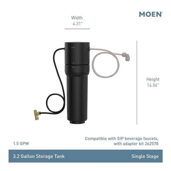 Moen F9800 Black Single Stage Under Sink Water Filter System - photo 2