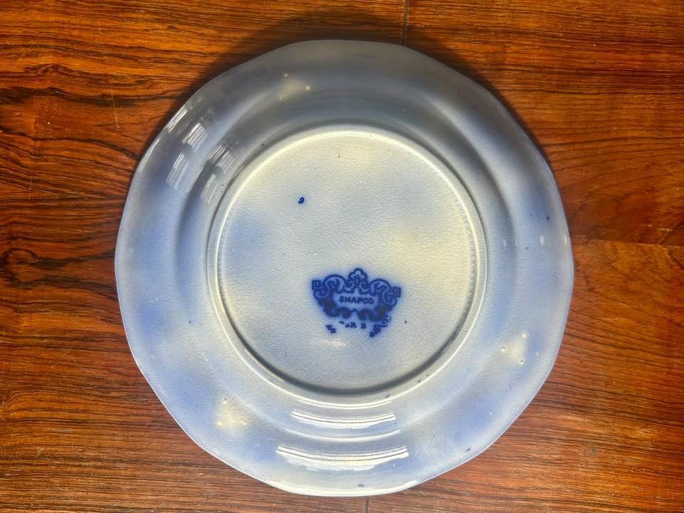 Antique Flow Blue Plate - "Shapoo" by T.J. & J. Mayer - photo 2
