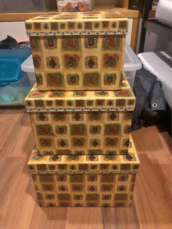 Christmas Nesting Gift Boxes - Set of 3