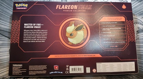 2022 Pokémon TCG – Flareon VMAX Premium Collection Box – Factory - photo 2