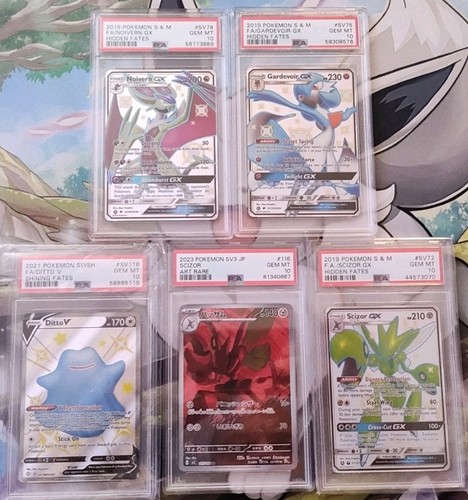 Gardevoir, Noivern, Scizor, Ditto 5 Graded Pokémon PSA Bundle