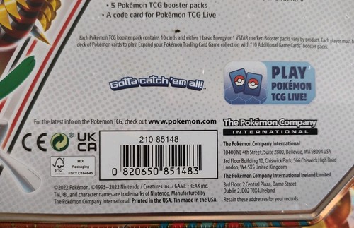 Pokemon TCG Hidden Potential Sealed 3 Tin Bundle - photo 3