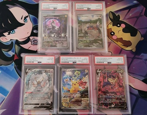 5 Graded Pokémon PSA Bundle: Miraidon, Koraidon, Zacian, Zamazen