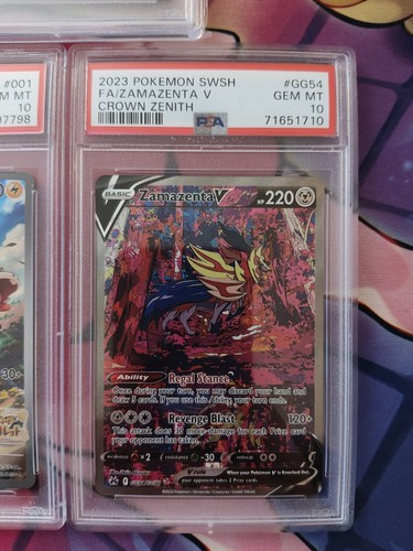 5 Graded Pokémon PSA Bundle: Miraidon, Koraidon, Zacian, Zamazen - photo 2