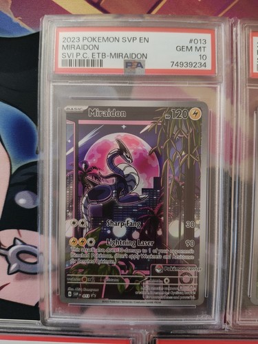 5 Graded Pokémon PSA Bundle: Miraidon, Koraidon, Zacian, Zamazen - photo 4