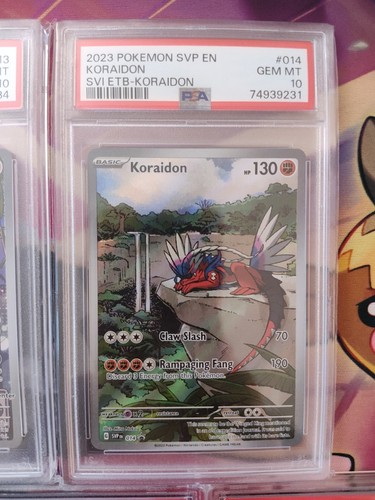 5 Graded Pokémon PSA Bundle: Miraidon, Koraidon, Zacian, Zamazen - photo 5