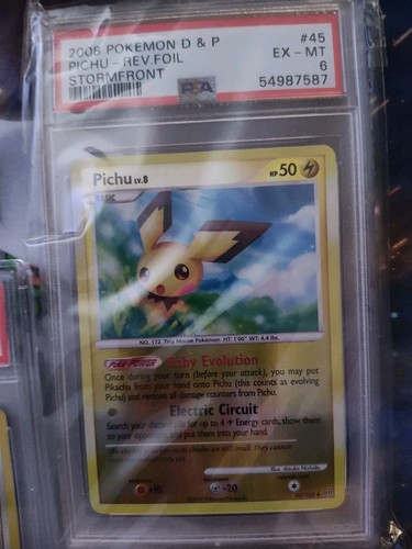 5 Graded Pokémon PSA Bundle: Turtwig, Rowlet, Vulpix, Pichu - photo 3
