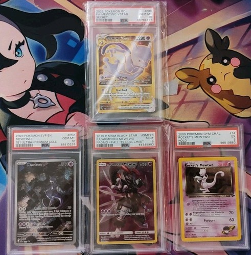 Mewtwo 🔮✨4 Graded Pokémon PSA Bundle!🔮✨