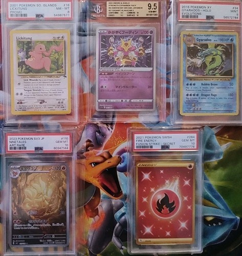 5 Graded Pokémon PSA/BGS Card Bundle