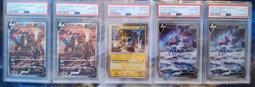 Raikou HGSS19 PSA 9 + 4 Graded Cards (Suicune & Entei)