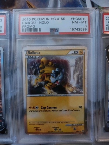 Raikou HGSS19 PSA 9 + 4 Graded Cards (Suicune & Entei) - photo 3