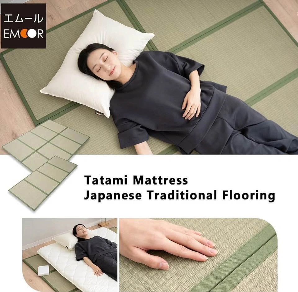 Brand New EMOOR Japanese Tatami Mat Natural Igusa, Full - photo 2