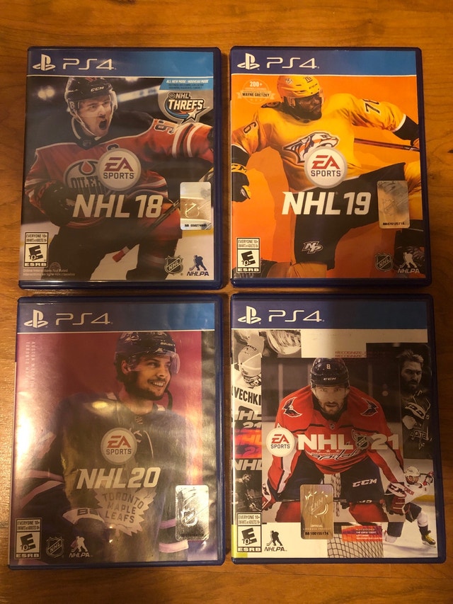 PS4 NHL games 18, 19, 20
