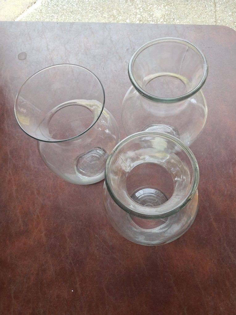 11 inches high Vases