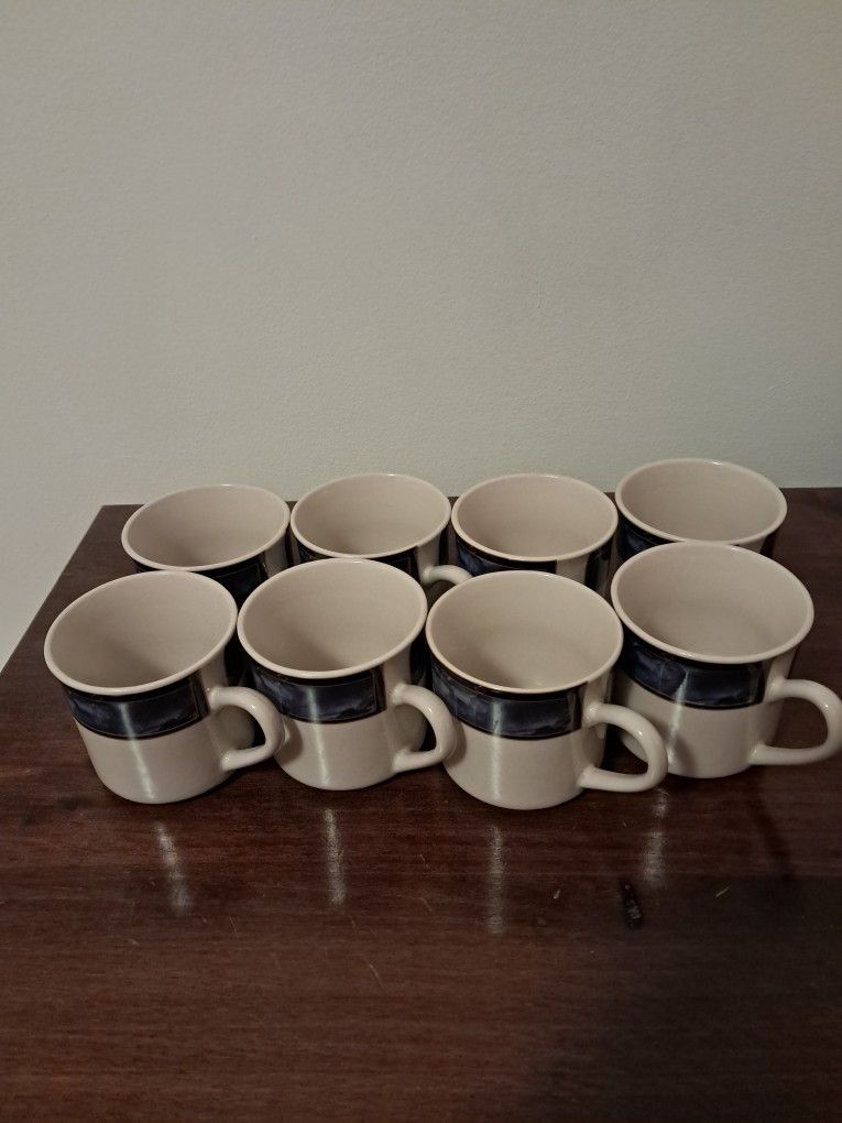 Set of eight coffee Cups and sauces - photo 2