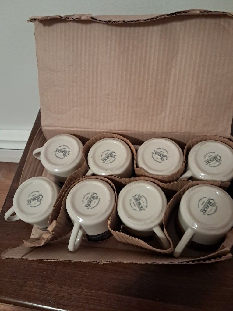 Set of eight coffee Cups and sauces - photo 3