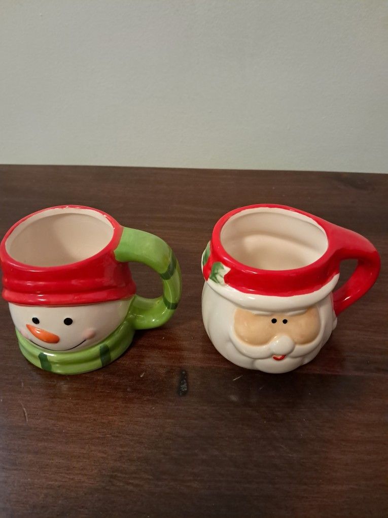 Vintage Santa Mugs