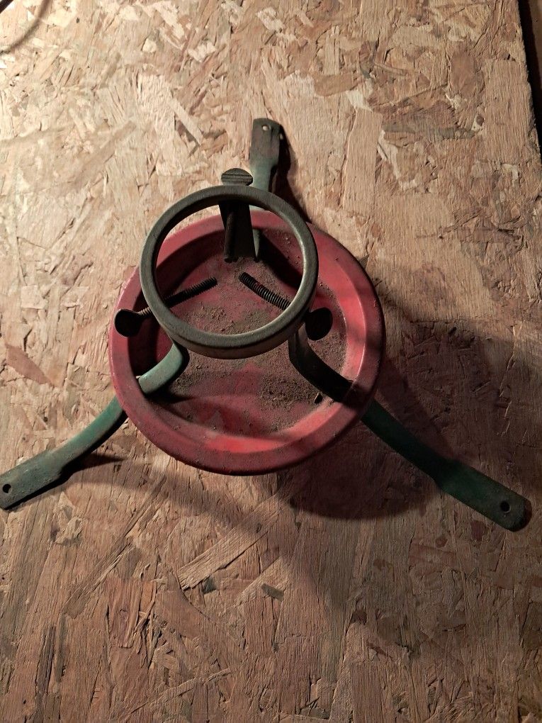Vintage metal christmas tree stand