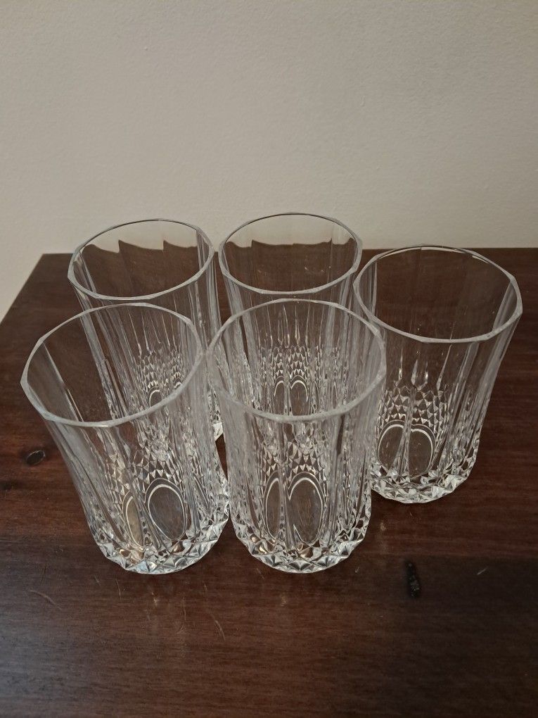 5 Crystal Long Tumbler Set