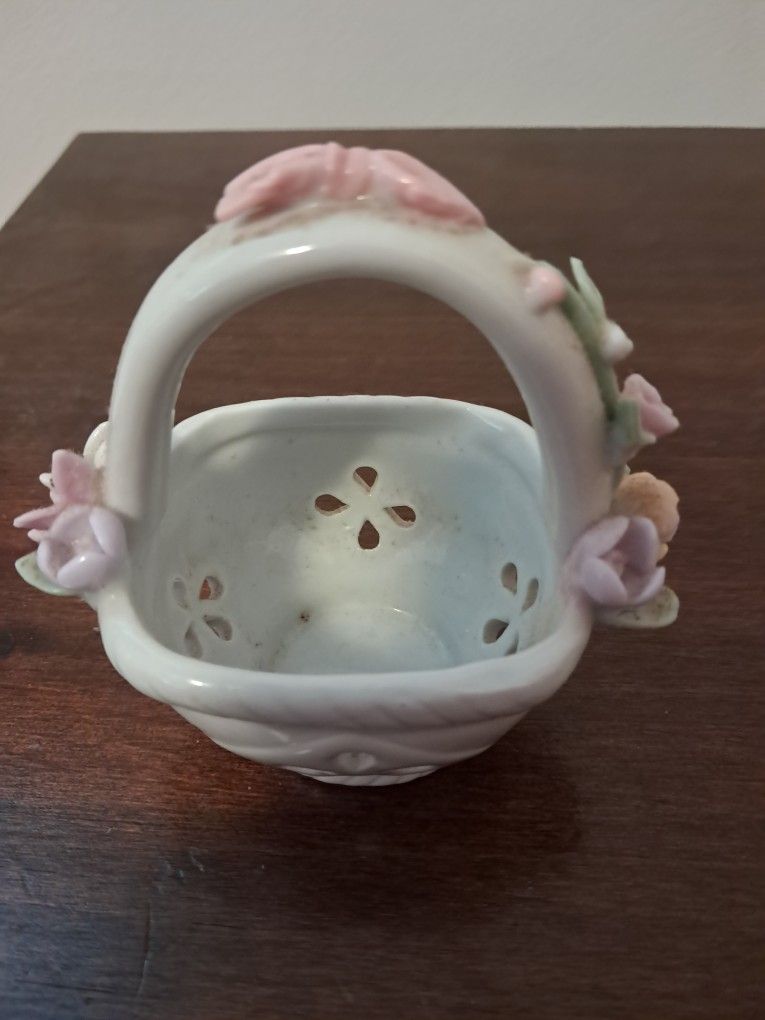 Vintage porcelain trinket baskets - photo 2