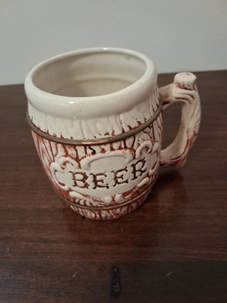 Vintage treasure craft beer mug stein