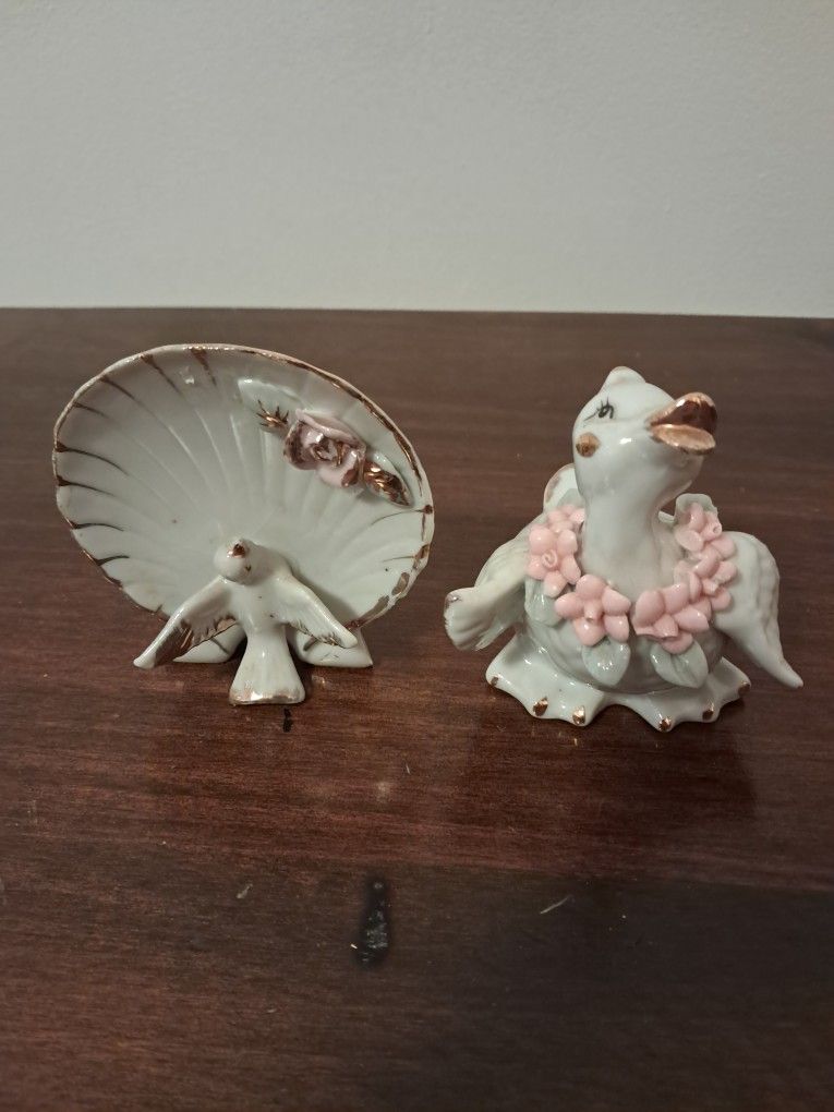 Two vintage Trinket holder