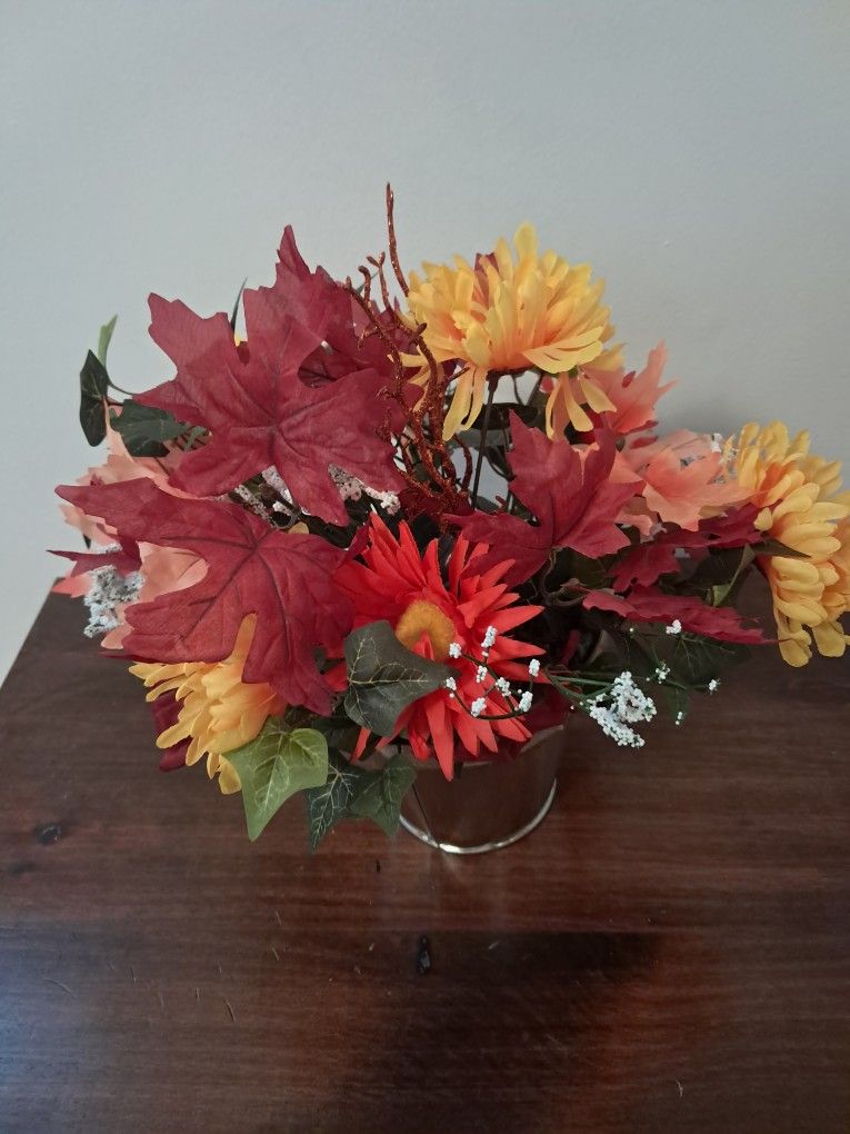 Handmade fall flower arrangement - photo 2