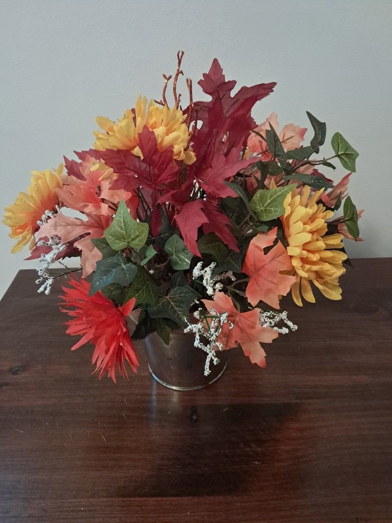 Handmade fall flower arrangement - photo 3
