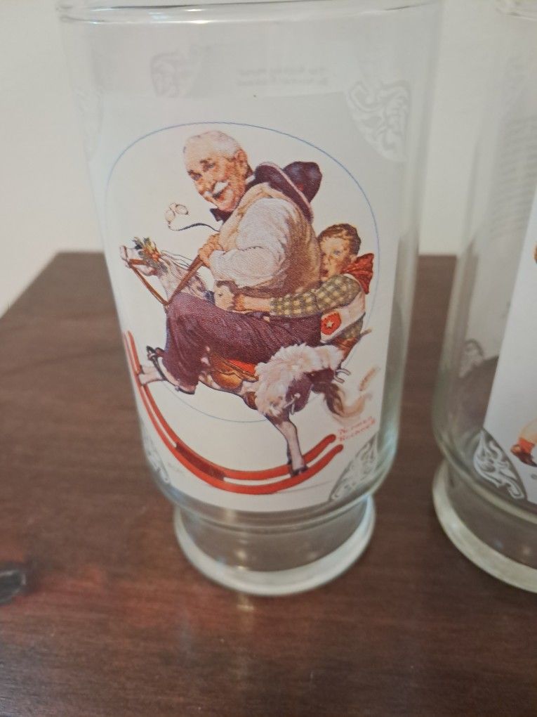 Norman rockwell country time lemonade glasses - photo 3