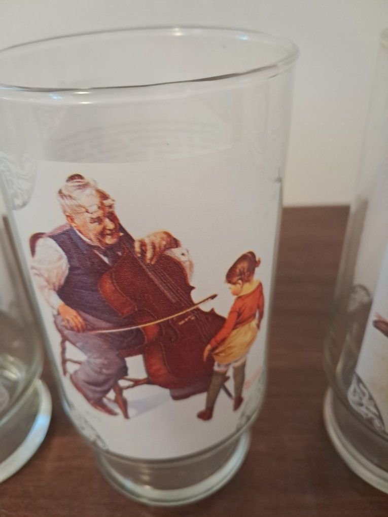 Norman rockwell country time lemonade glasses - photo 5