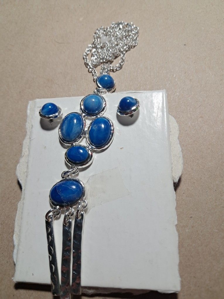Necklace and earrings