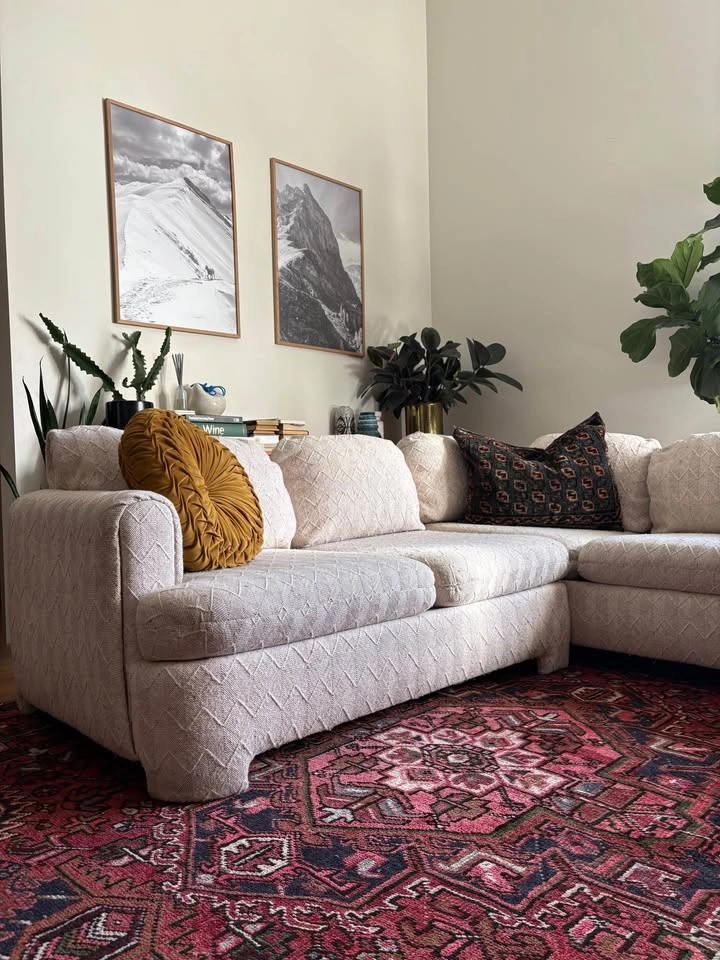 Vintage Skylar cream woven sectional - photo 3