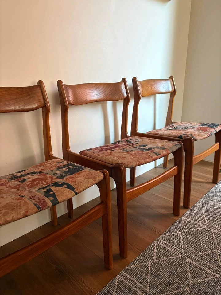 Set of 4 Midcentury Danish dining chairs by Burchardt Nielsen - photo 5