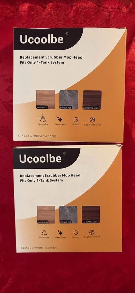 Ucoolbe Replacement Scrubber Mop Head x2 - photo 2