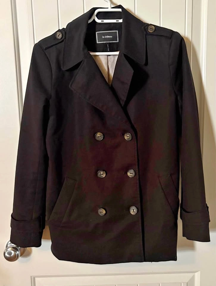 Le Château Double-Breasted Peacoat
