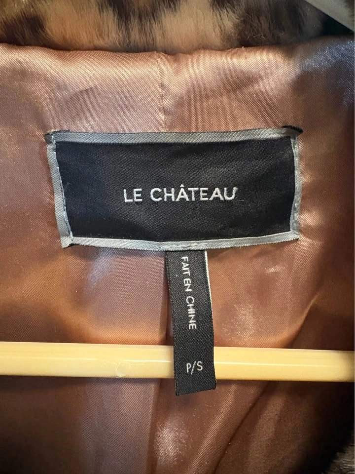 Le Château Faux Fur Leopard Print Jacket - photo 2