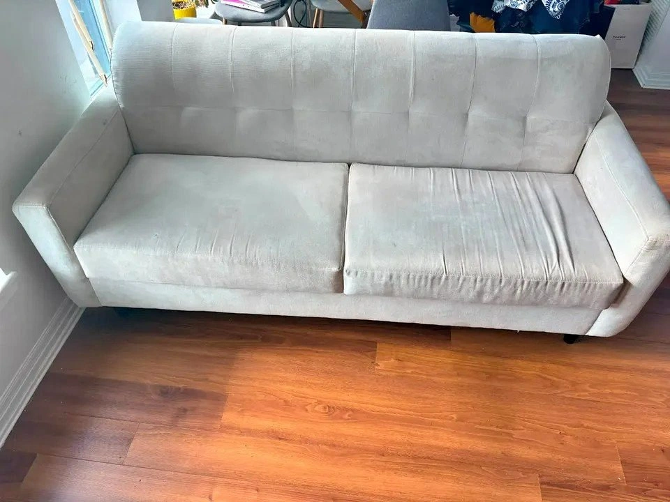 Modern fabric grey couch