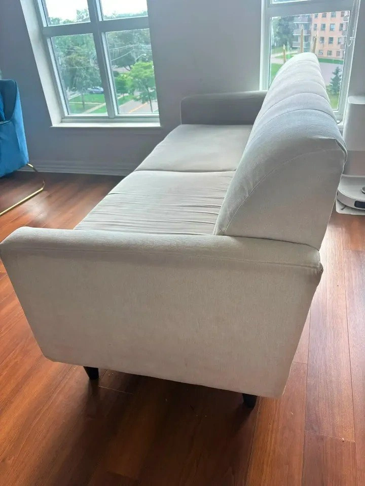 Modern fabric grey couch - photo 2