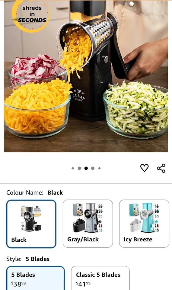5 blade grater