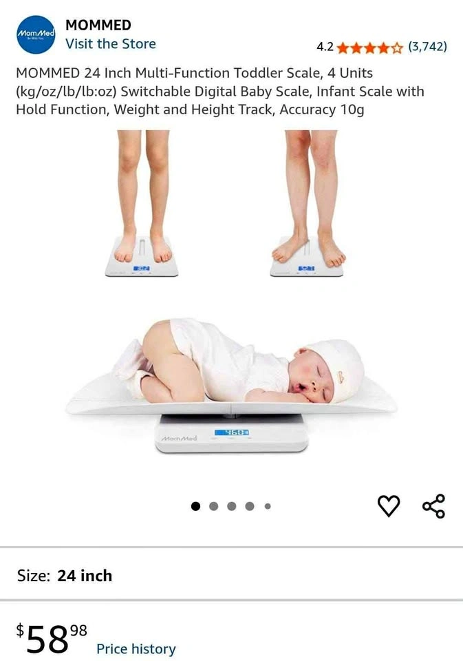 Baby/adult scale
