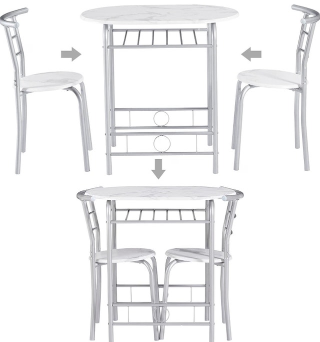 3 Piece Round Dining Table Set - photo 4
