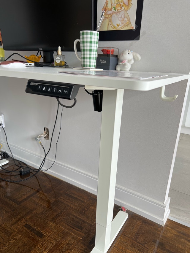 Height Adjustable Electric Standing Desk, 63"x28"