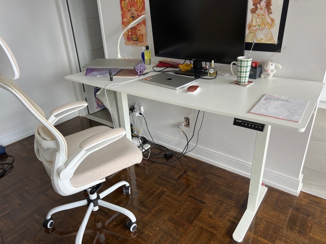 Height Adjustable Electric Standing Desk, 63"x28" - photo 2