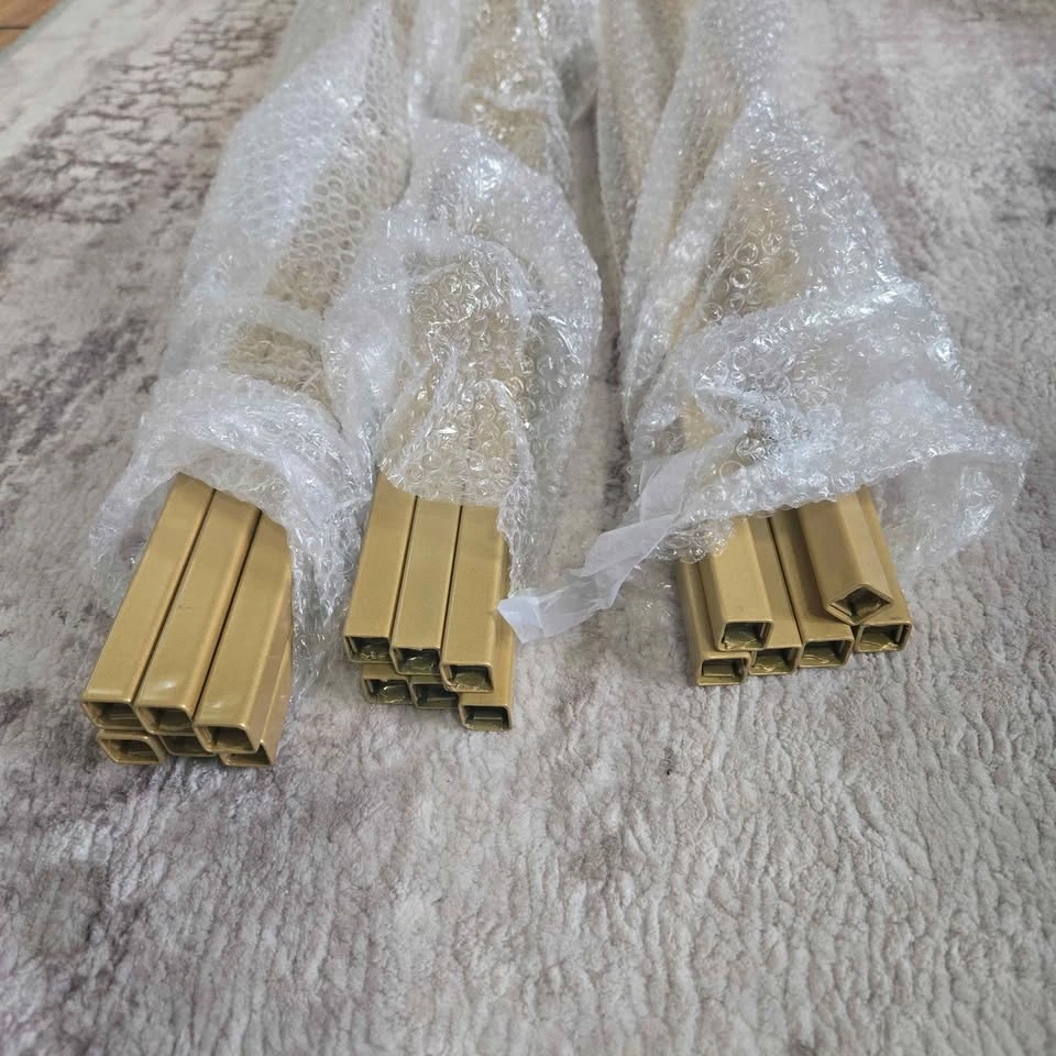 Deco Gold Pedestal Stands, Set of 3 Hexagon Cake Tables - photo 4